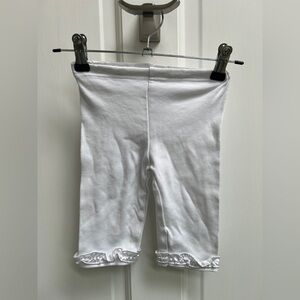 Little Angel 12-18M White Cropped Stretchy Pants/Shorts